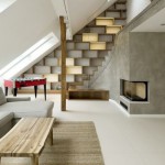 Rounded Loft en Praga A1 architects salón y escalera diariodesign