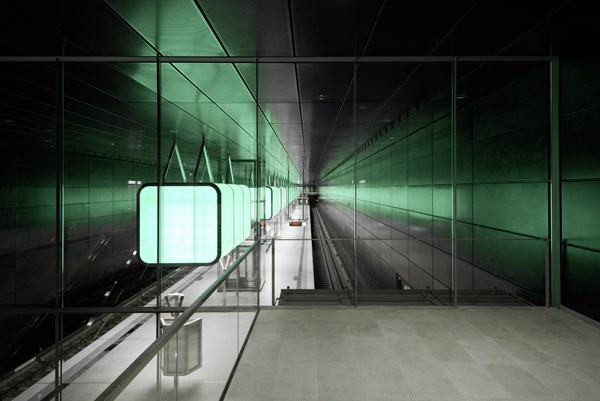 HafenCity University Subway Station by Pfarré Lighting Design