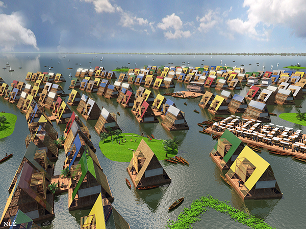 Africa Water Cities arquitectura flotante Makoko Floating School NLE diariodesign