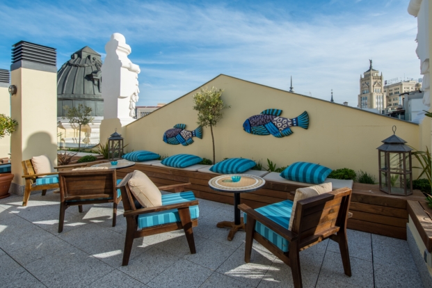 the mint roof hotel vincci  terraza en madrid jaime beriestain 