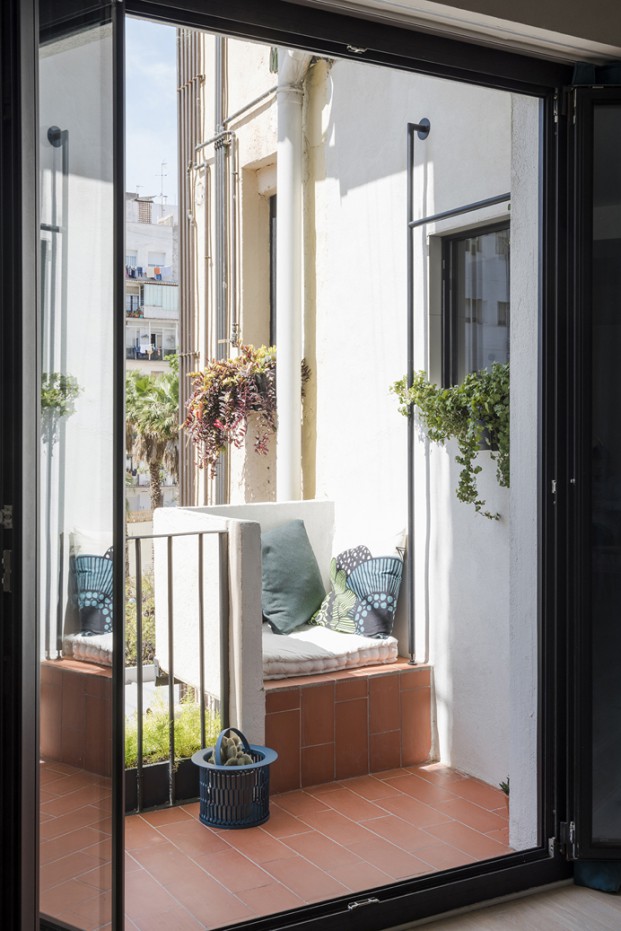 balcon en pequeño apartamento 