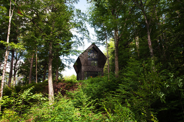 casas en el bosque La Colombiere en Quebec diariodesign