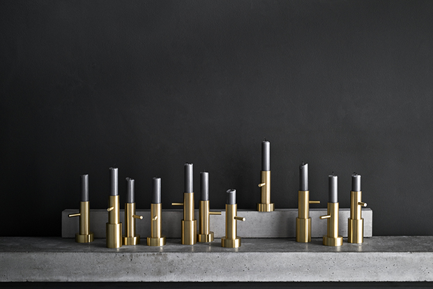 candelabros laton de hayon para FritzHansen colleccion Objects de accesorios nordicos diariodesign