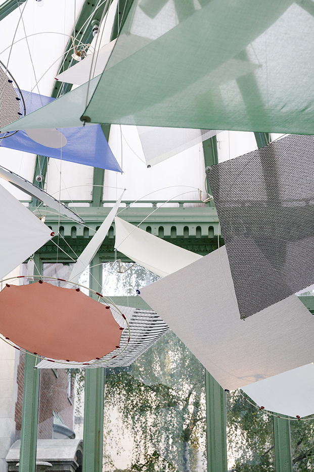 textiles kvadrat en a instalacion Shields en new york diariodesign