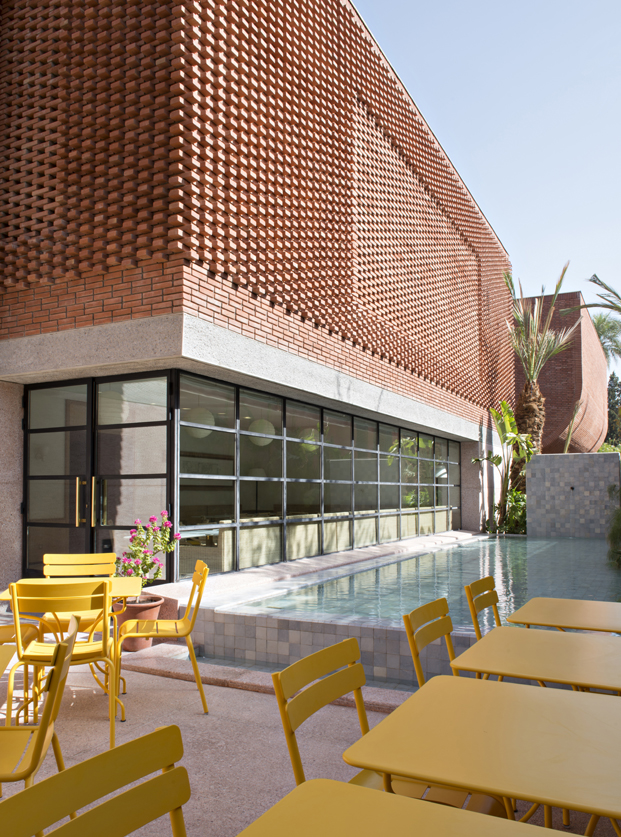 terraza museo yves Saint Laurent Marrakech diariodesig