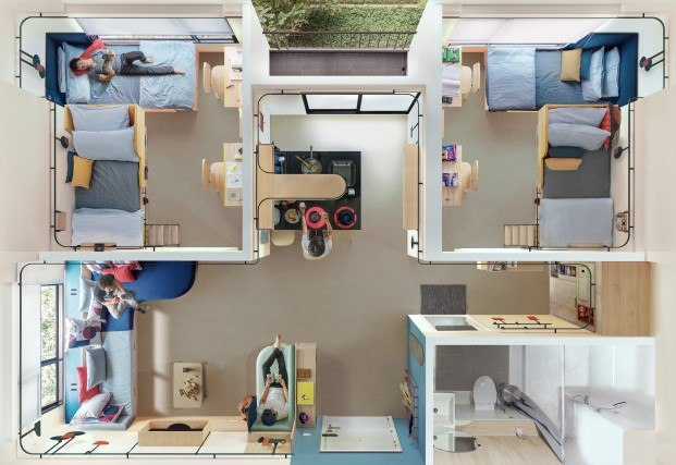 los pisos reducidos de fabrica para estudiantes en Bangkok diariodesign