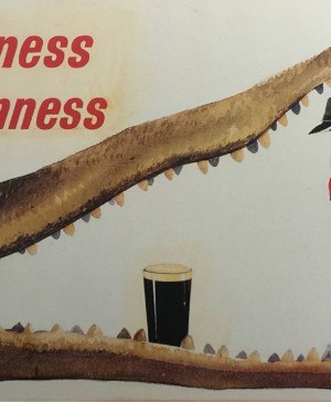 guinness cerveza gilroy publicidad cocodrilo diariodesign