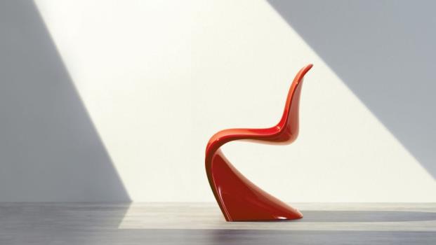 silla panton de vitra en rojo diariodesign