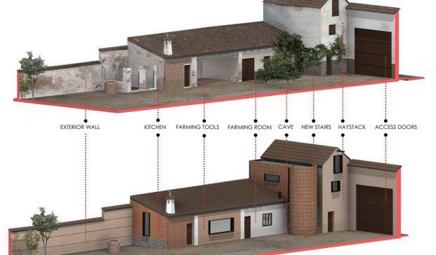 OOIIO Arquitecto Reforma de un pajar en Toledo diariodesign