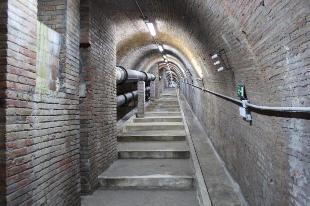 túnel subterráneo que conecta la Casa del Agua de Trinitat Vella diariodesign