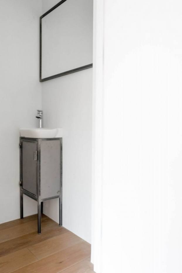 lavabo apartamento de estilo vintage en Szczecin diariodesign