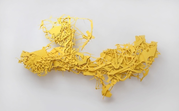 escultura amarilla barcelona gallery weekend diariodesign