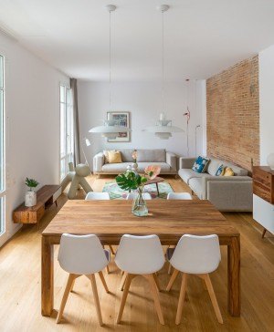 estilo escandinavo en un piso familiar del eixample de Barcelona diariodesign