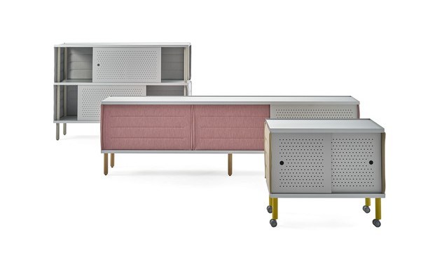 Mueble expositor modular de diseño Sancal
