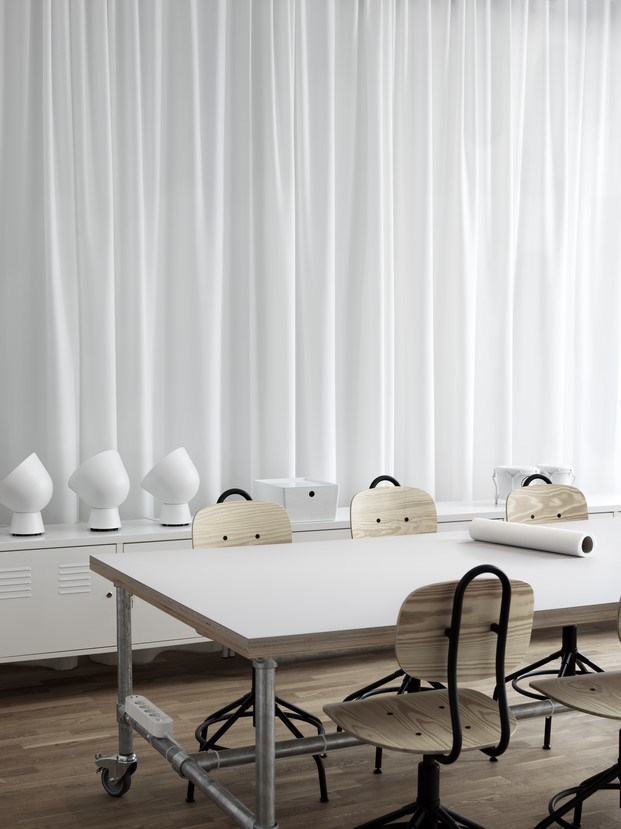 Ikea Creative Hub Malmö cortina blanca