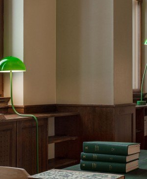 lámparas front verde biblioteca nationalmuseum estocolmo diariodesign