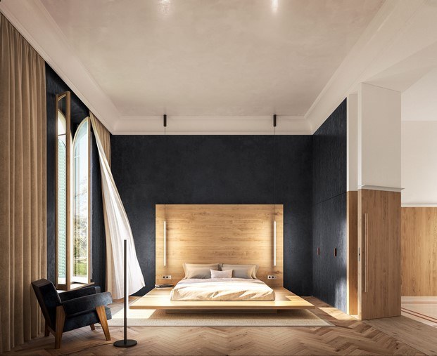 dormitorio masía catalana diseño de mesura