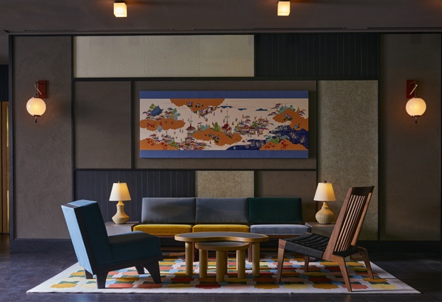 Ace Hotel Kyoto. Kengo Kuma. Salón