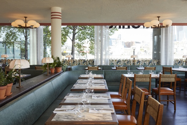 Restaurante Tavolino en Londres, diseñado por Fettle.