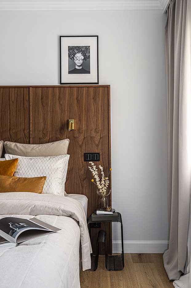 En los dormitorios los cabeceros han sido diseñados a medida por el interiorista Patrick List de Nordic Standard
