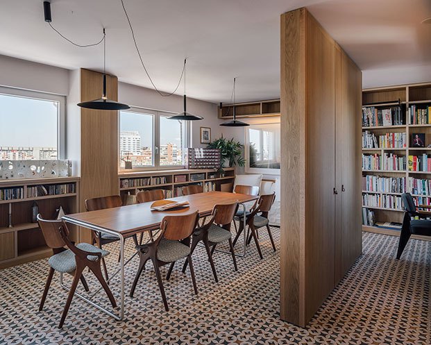La vivienda familiar de diseño en Madrid cuenta con vistas privilegiadas