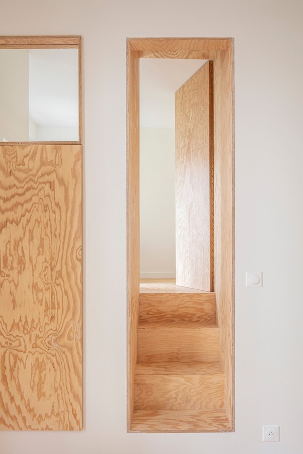 Michelet. Mini vivienda de 50 m2 en París. Diseñada por Nomadic Architecture Studio