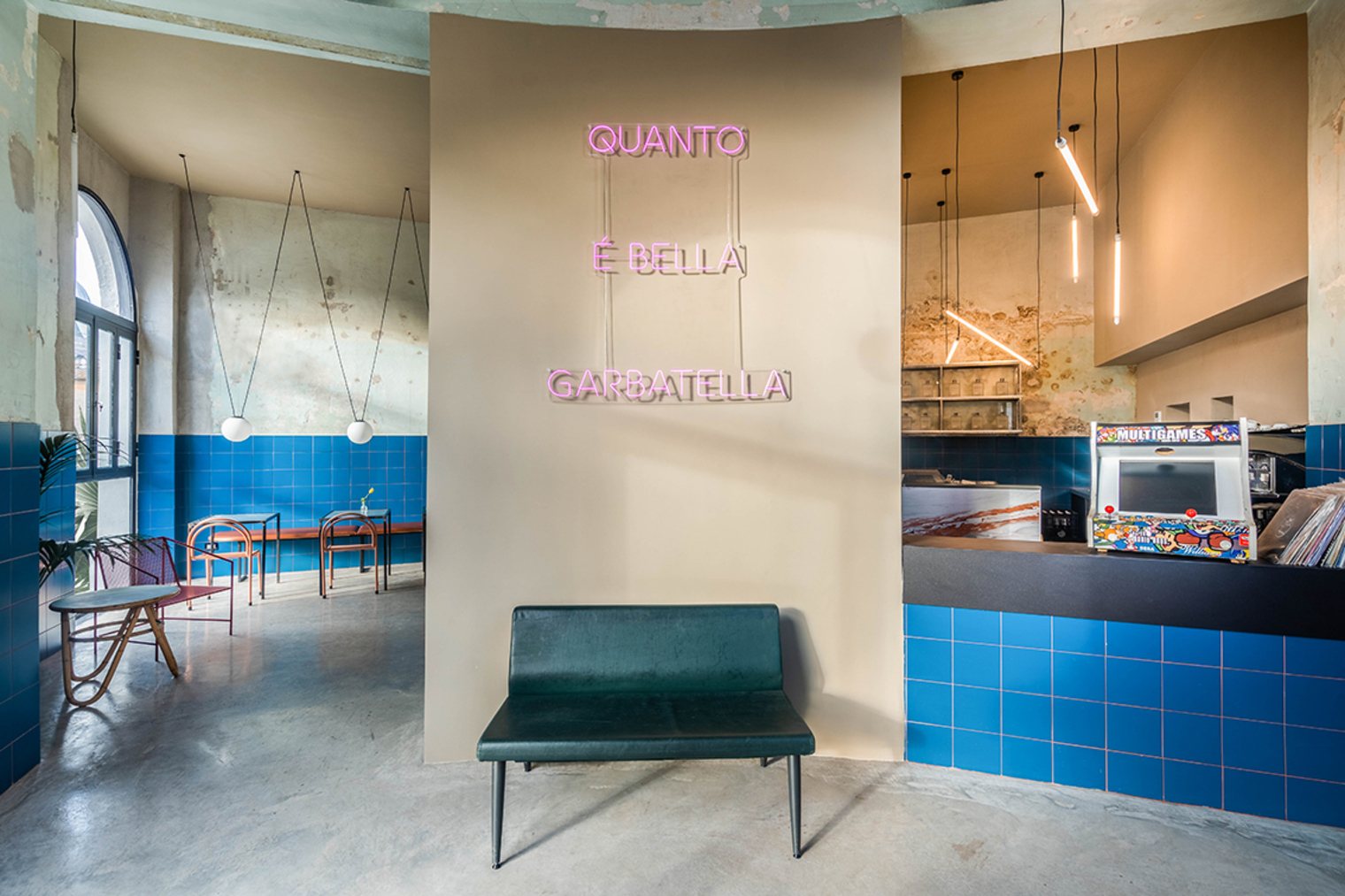 Interior del restaurante Tre de Tutto en Roma de Studio Tamat
