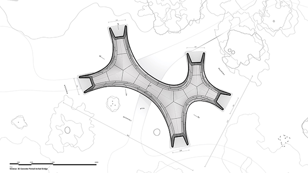 Puente 3D. Venecia inaugura 'Striatus', el primer puente arqueado de hormigón impreso en 3D. Zaha Hadid Architects Computation and Design Group (ZHACODE)