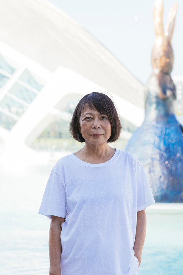Exposición esculturas artista japonesa Leiko Ikemura en La Ciutat de les Arts i les Ciènces de Valencia 