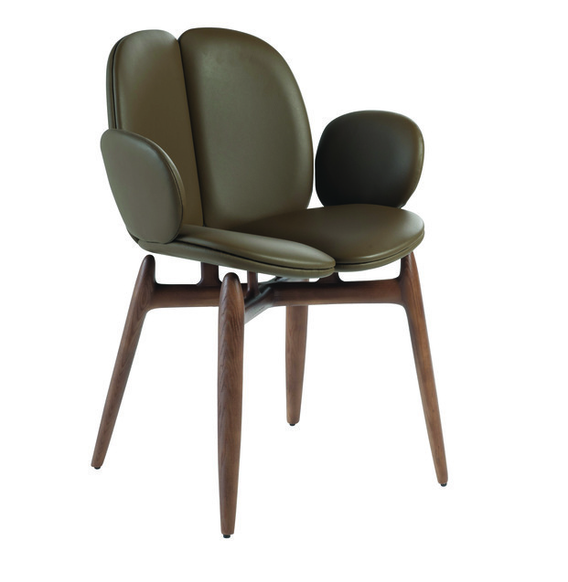 Colección de mesas y sillas Pulp de Eugeni Quitllet para Roche Bobois. Silla de piel