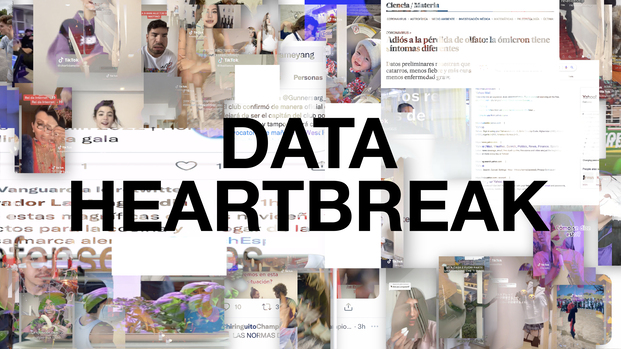  Data Heartbreak. Domestic Data Streamers. Festival d'Arts Lumíniques Llum BCN 2022. Del 4 al 6 de febrero en las calles de Poblenou, Barcelona. 