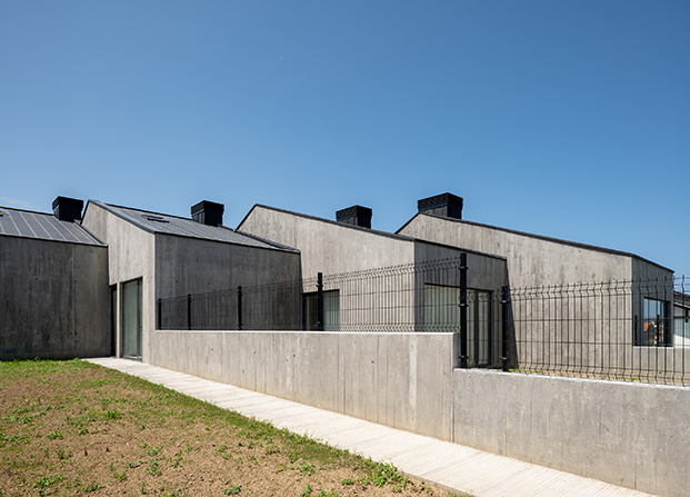 Casas sostenibles de hormigón de Ramos Bilbao Arquitectos en Sopela