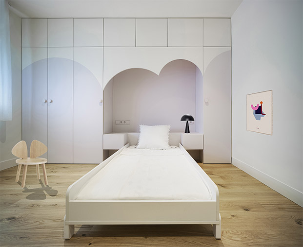 Original reforma en Murcia del estudio Laura Ortín Arquitectura. habitación niños