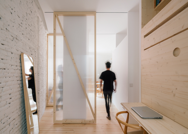 Mini casa de 45 m2 flexible y funcional en el centro histórico de Madrid