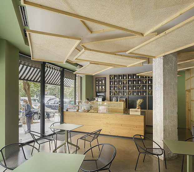 Pastelería Nougat en València diseñada por Viruta Lab