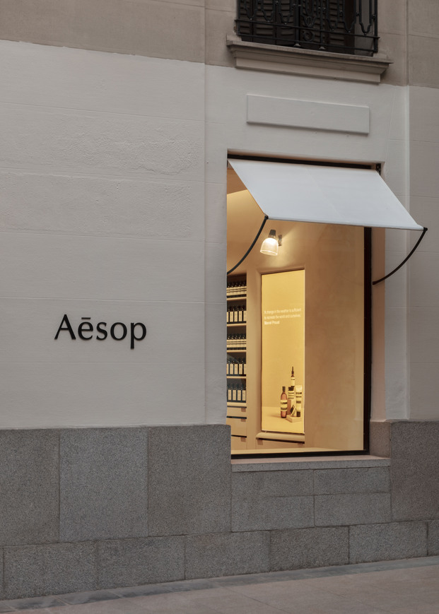 Primera tienda Aesop en Madrid diseñada por Ciszak Dalmas y M.Ferrari