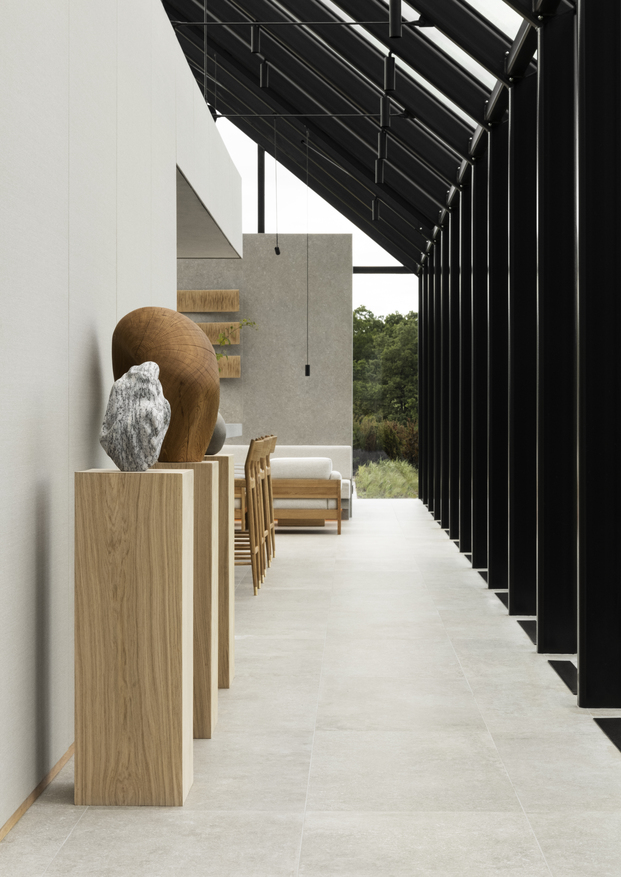 Norm Architects ha diseñado ÄNG, un restaurante invernadero Estrella Michelín, con bodega subterránea, situado en medio de la pradera de Suecia.