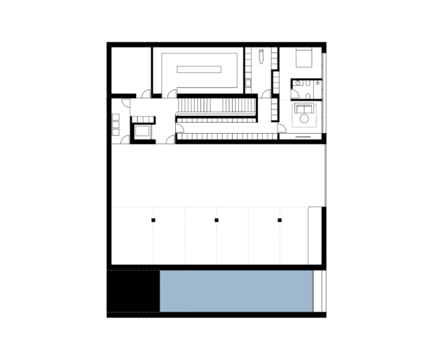 Plano del sótano de Casa M12, de By More