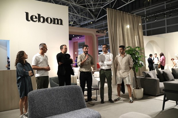 Ramon Esteve, Odosdesign y Yonoh en el stand de Lebom. Feria Hábitat Valencia 2022