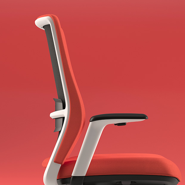 silla roja de oficina
