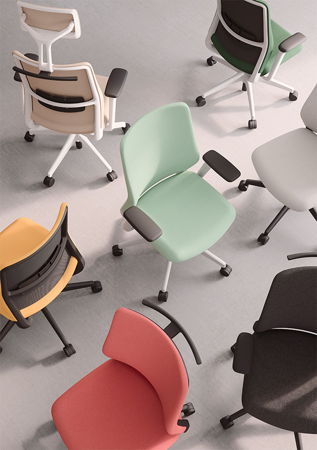 silla A+S Work actiu, sillas de oficina de colores