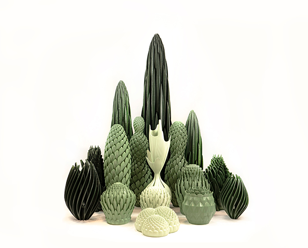 Pure Plants External Reference, cerámica con formas vegetales