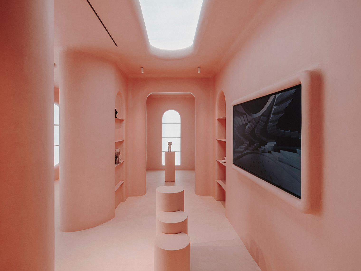 moco concept store barcelona, tienda rosa, galería de arte