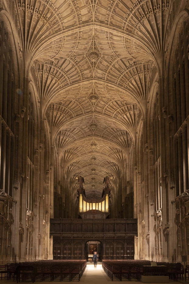capilla del King's College de Cambridge de Atelier Ten, qué es una bóveda de abanico