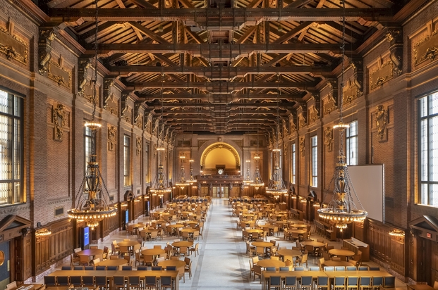 Premio a la iluminación arquitectónica interior: el centro Schwarzman de Yale University diseñado por L'Observatoire International. 