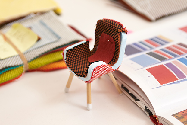 maqueta de diseño de una silla