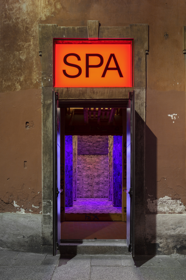 Entrada al SPA de Guillermo Santomà, Inspired in Barcelona, Milano Design Week 