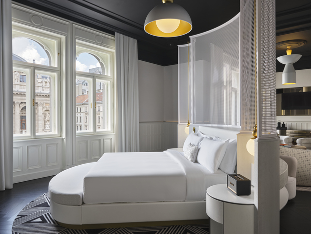 suite W Budapest, habitación blanca 