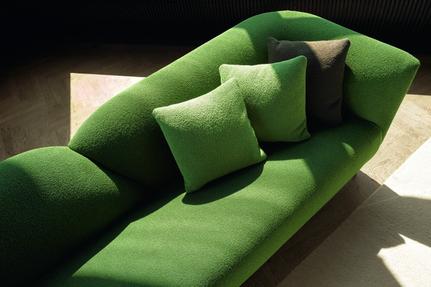 sofá verde, sofá roche bobois 